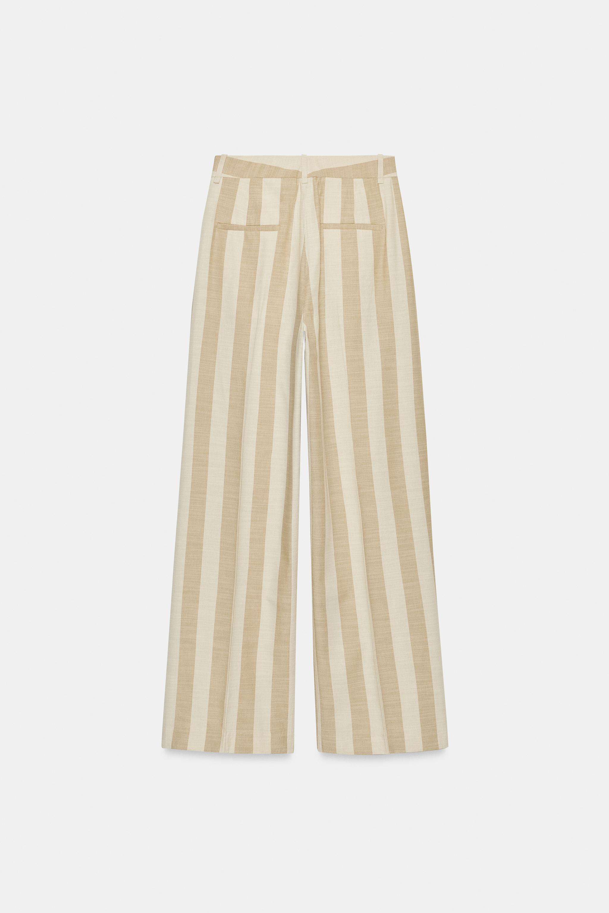 ZW COLLECTION STRIPED WIDE LEG PANTS